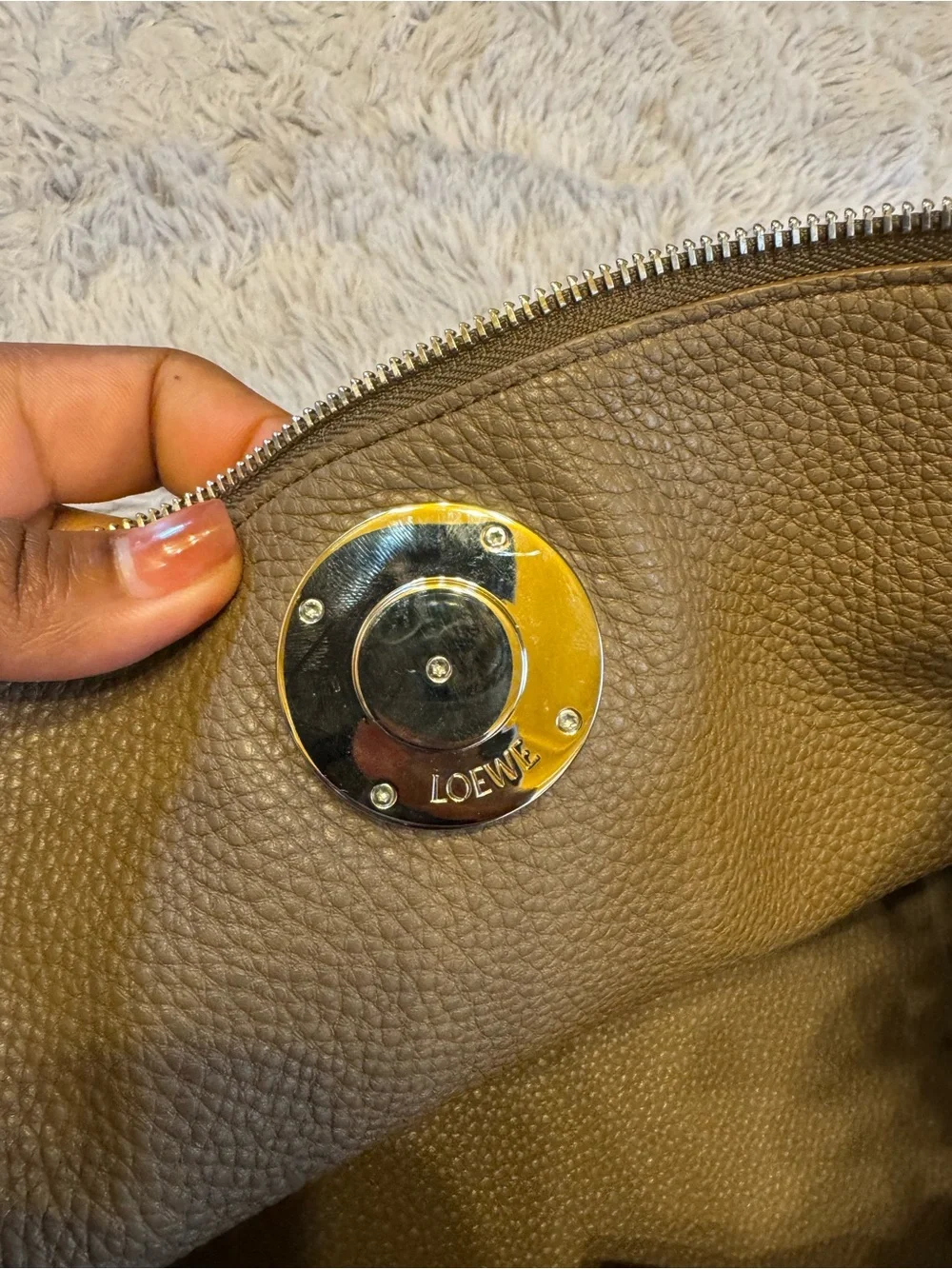 2025 Loewe Madrid Bag in Dark Beige (Large)